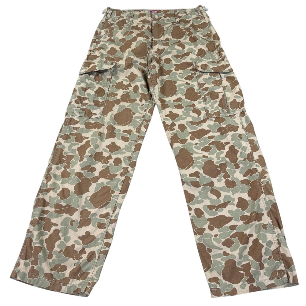 Levi's XX Cargo Baggy Pants Men's 32x32 Duck Camo Ripstop Cotton Military Y2K
